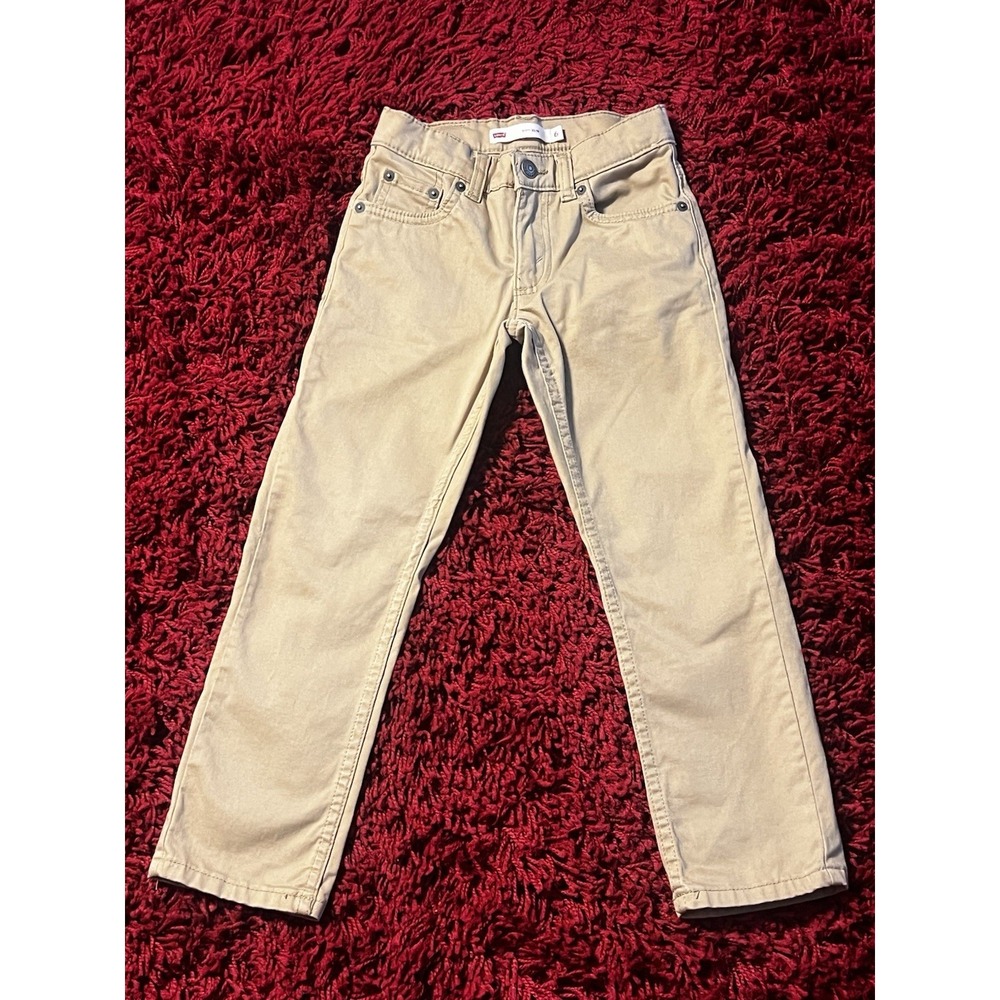 Levi's 511 Slim Boys Pants – Size 6 Regular – Khaki/Tan – Brand New (No Tags)